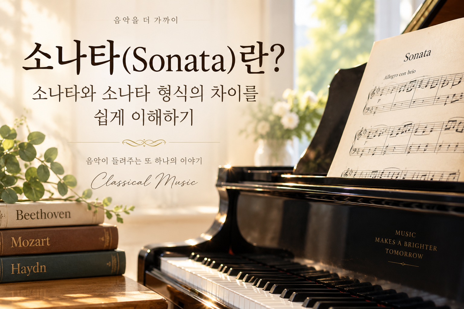 소나타(Sonata)란? | 소나타와 소나타 형식의 차이를 쉽게 이해하기