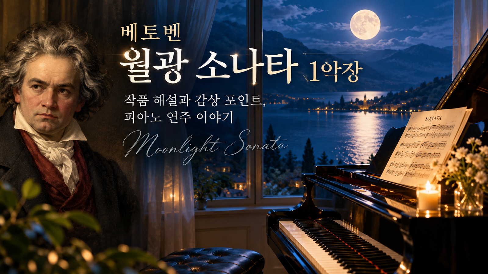 베토벤 월광 소나타 1악장 | 작품 해설과 감상 포인트, 피아노 연주 이야기